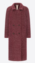 Distretto12 Blasius Wine Honeycomb Melange-Wool Oversized Coat - Woman - Product Still Life 2