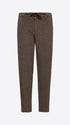 Distretto12 Relax Allori Dove Grey Houndstooth Milano-Jersey Trousers - Product Still Life