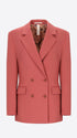 Distretto12 Elleboro Antique Pink Interlock-Knit Double-Breasted Jacket - Woman - Product Still Life