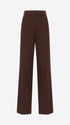 Distretto12 Elleboro Brown Interlock-Knit Regular Trousers - Woman - Product Still Life