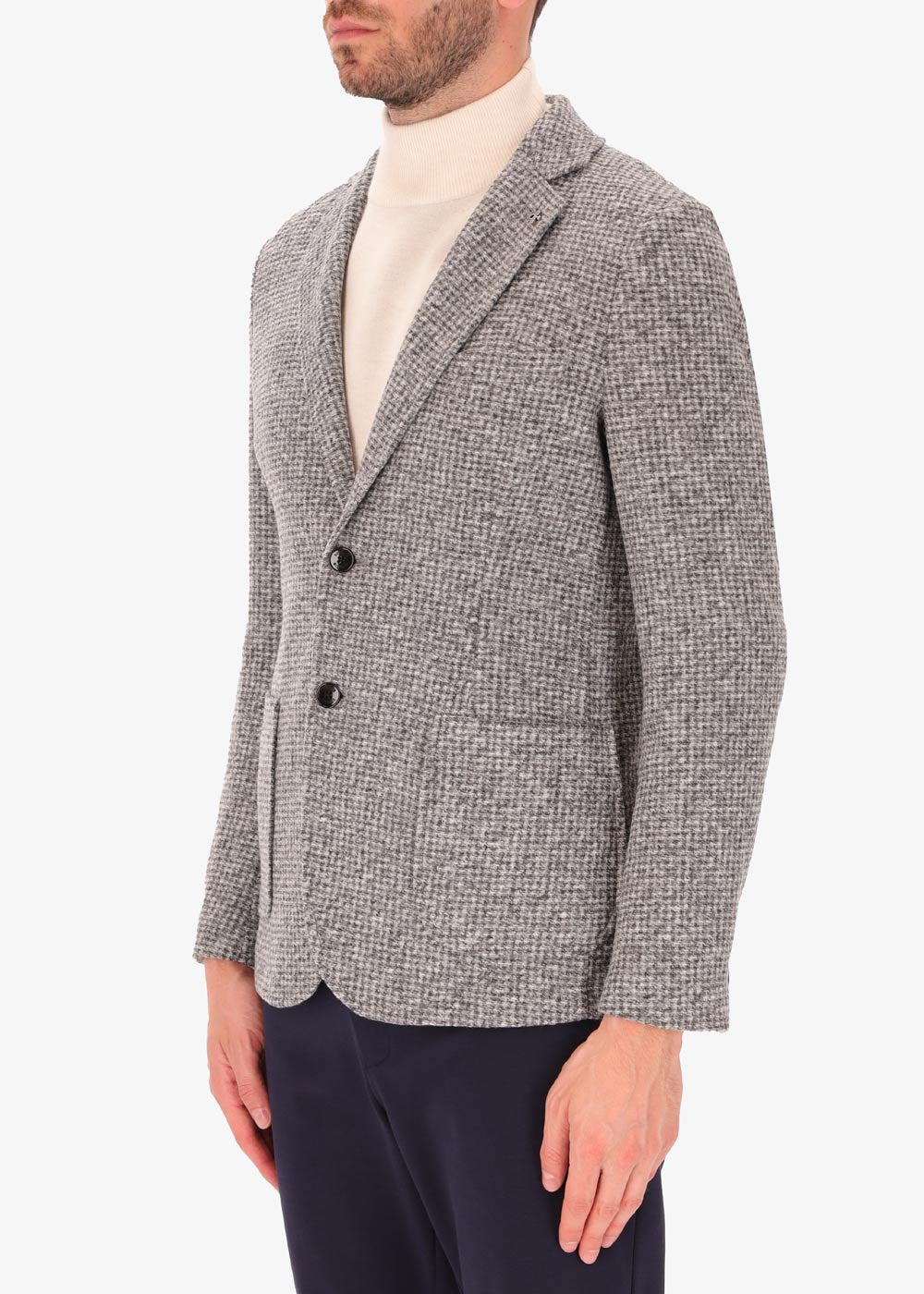 Jacke Giona mit Bouclé-Effekt aus gekochter Wolle