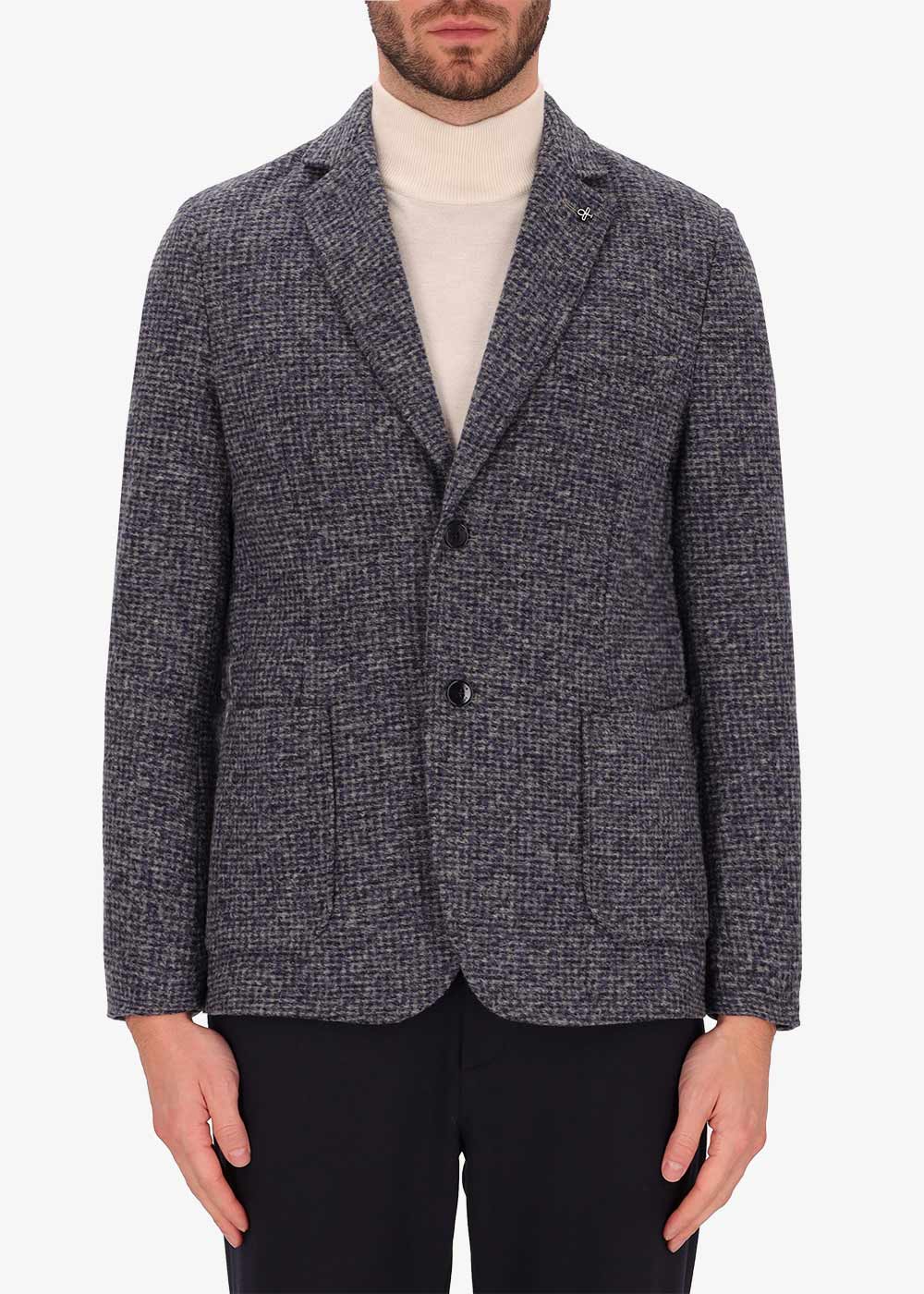 Jacke Giona mit Bouclé-Effekt aus gekochter Wolle