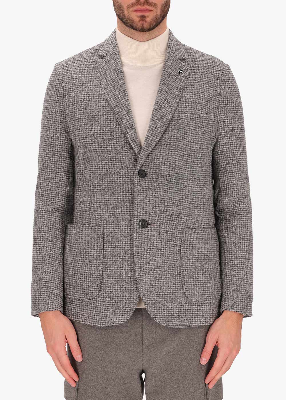 Jacke Giona mit Bouclé-Effekt aus gekochter Wolle
