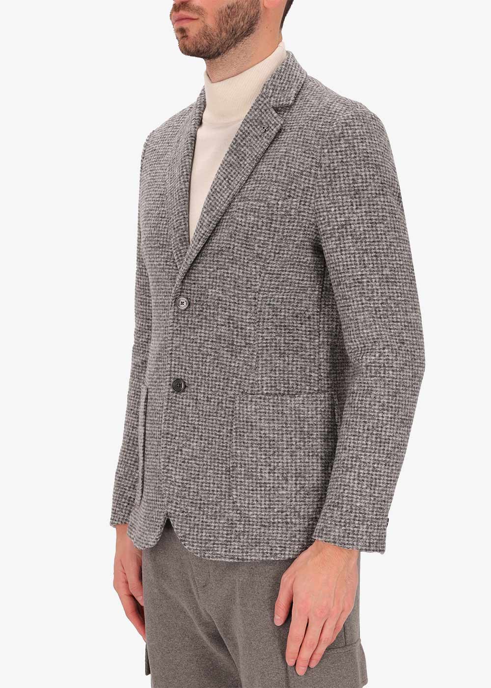 Jacke Giona mit Bouclé-Effekt aus gekochter Wolle