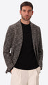 Botticelli Black Jacquard Jacket - Model Front View