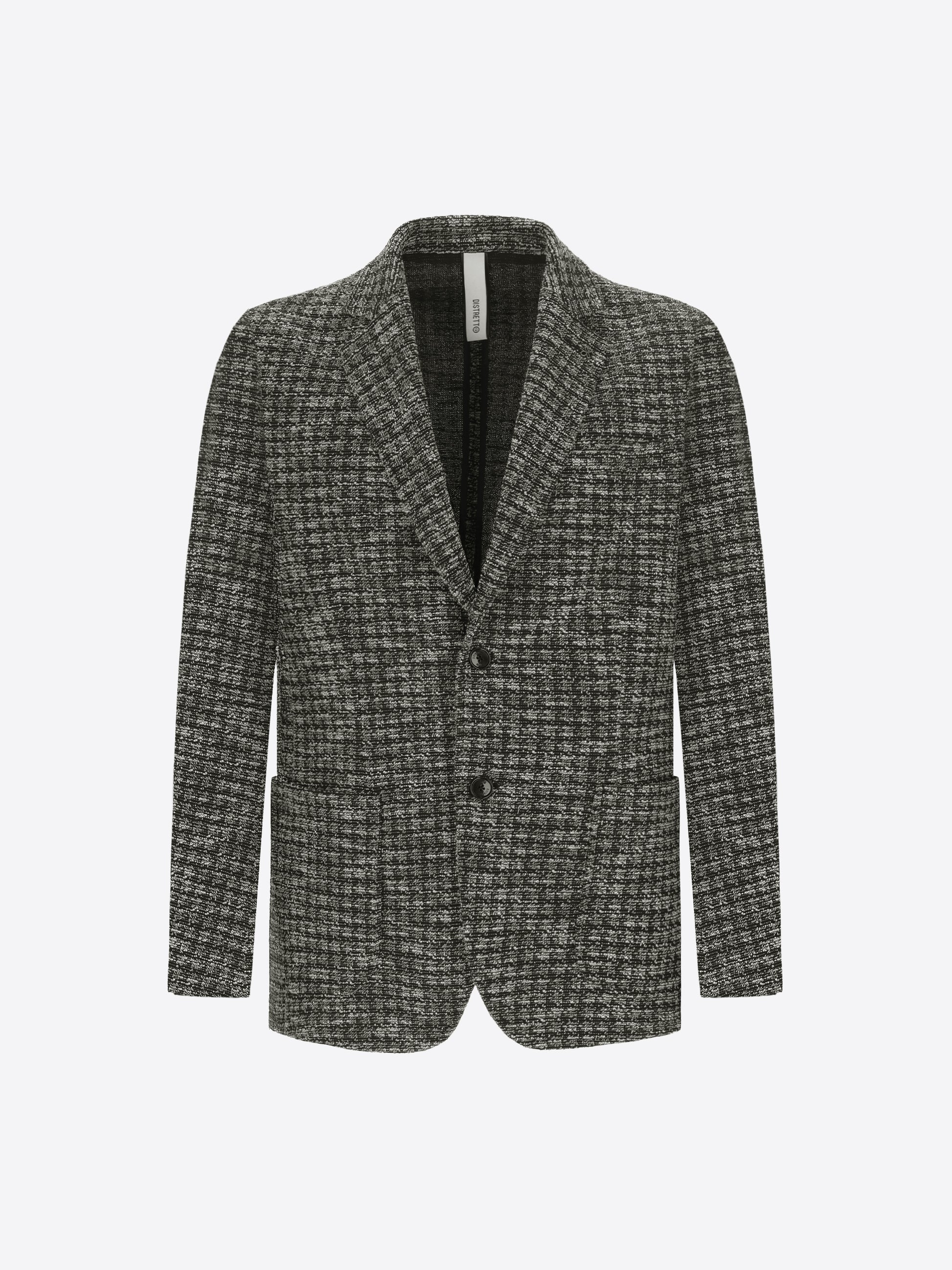 Distretto12 Botticelli Black Jacquard Jacket - Product Still Life