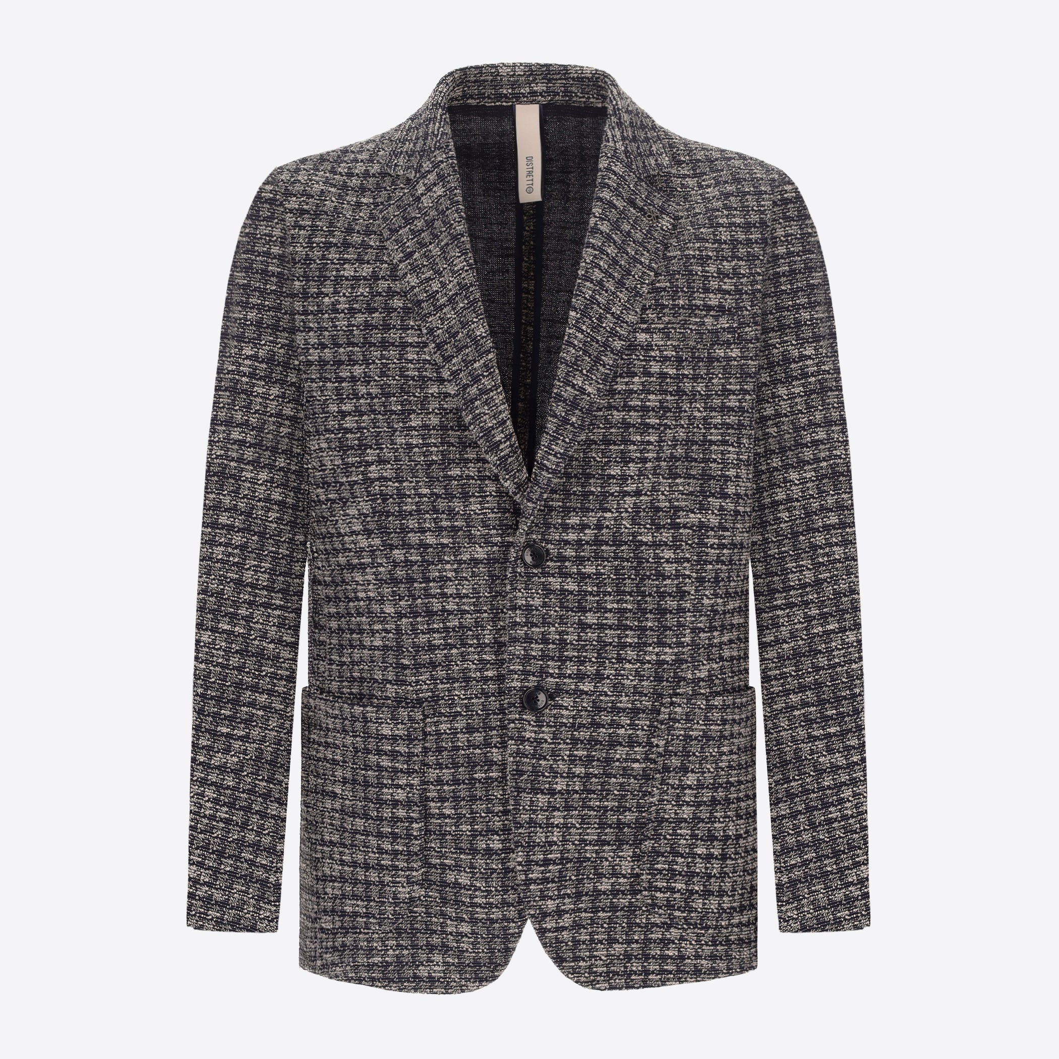 Distretto12 Botticelli Blue Jacquard Jacket - Product Still Life