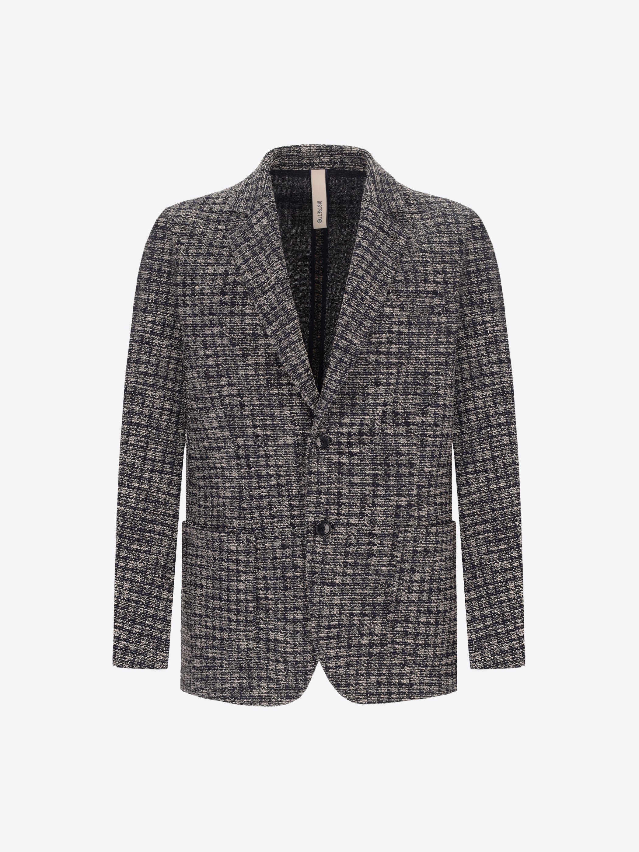 Distretto12 Botticelli Blue Jacquard Jacket - Product Still Life