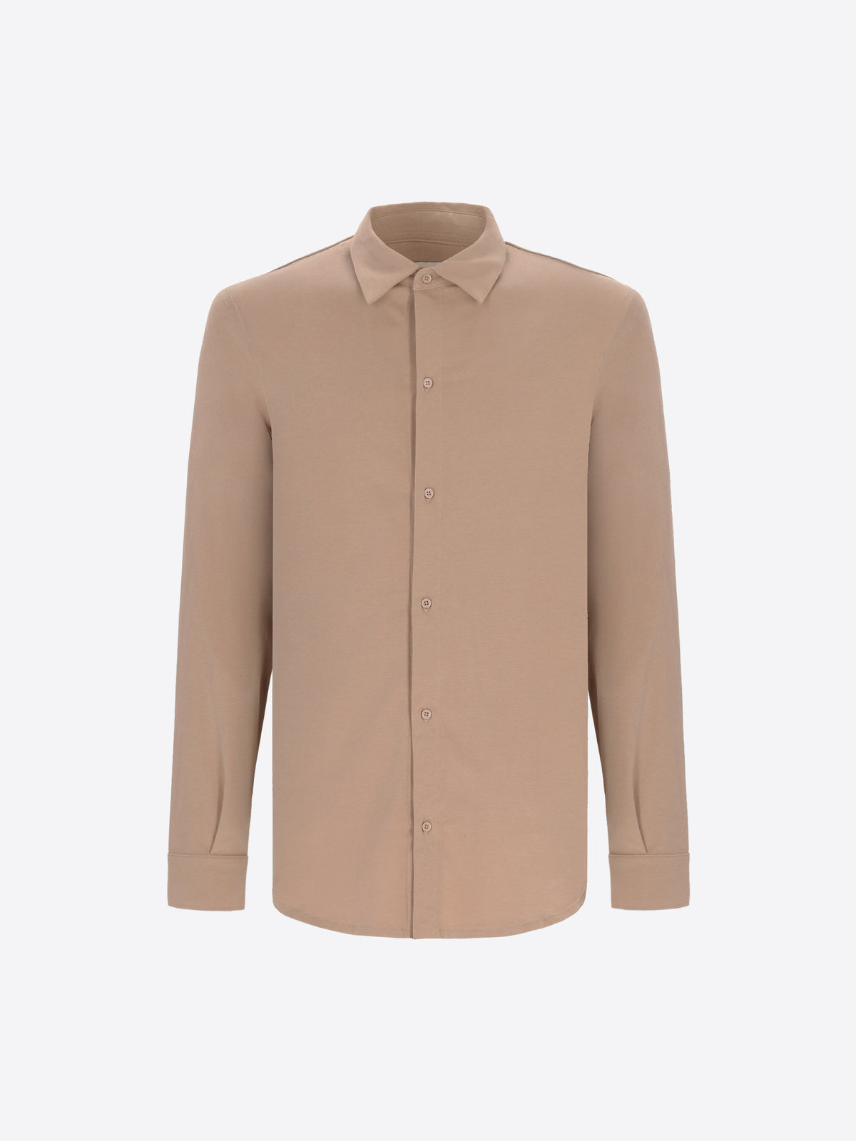 Distretto12 Modigliani Dove Grey Jersey Shirt - Product Still Life