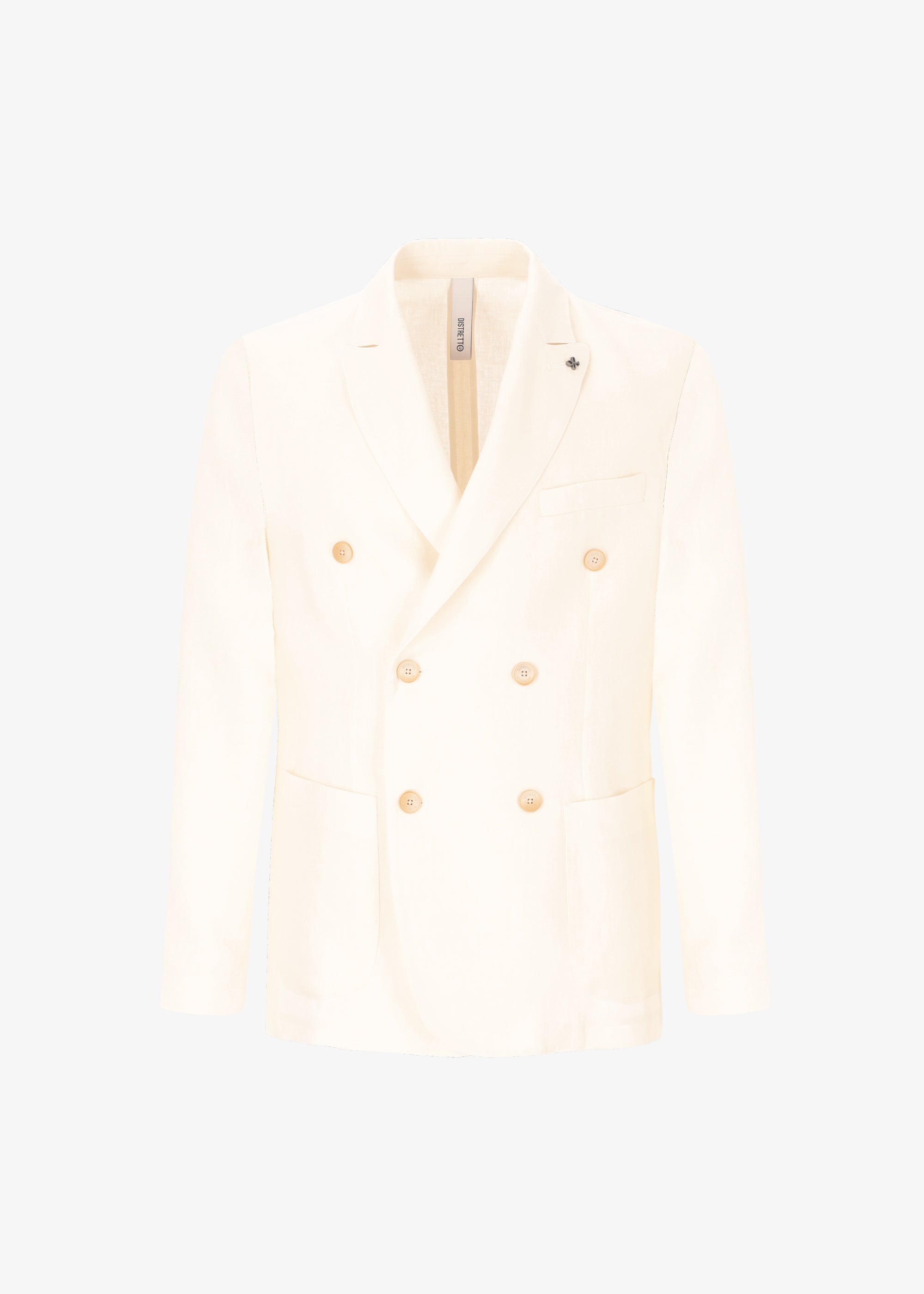 Certo Doppelreihige Jacke aus Leinenmischgewebe