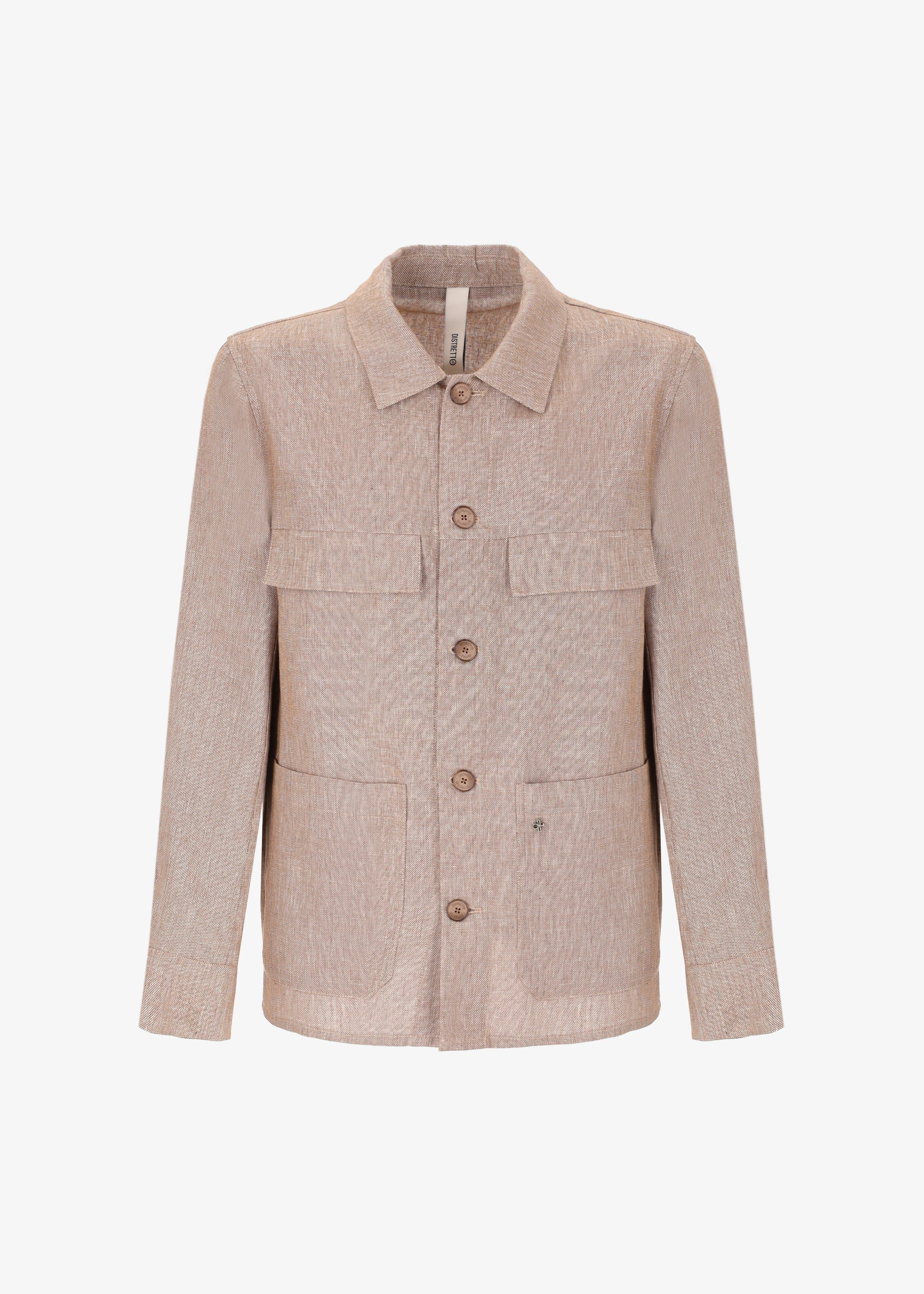 Giacca Camicia Work Certo in Tessuto Misto Lino