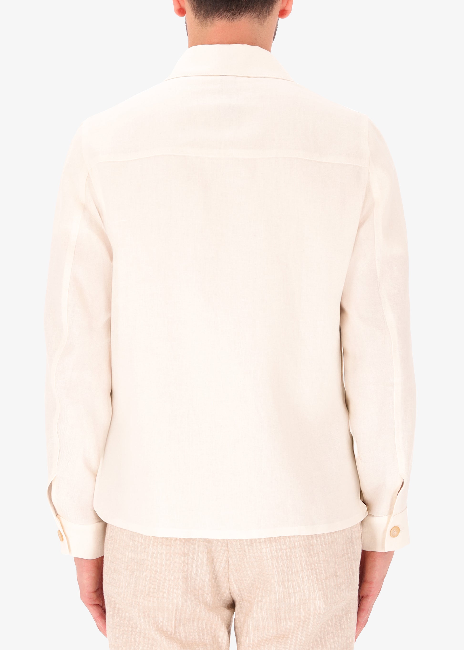 Giacca Camicia Work Certo in Tessuto Misto Lino