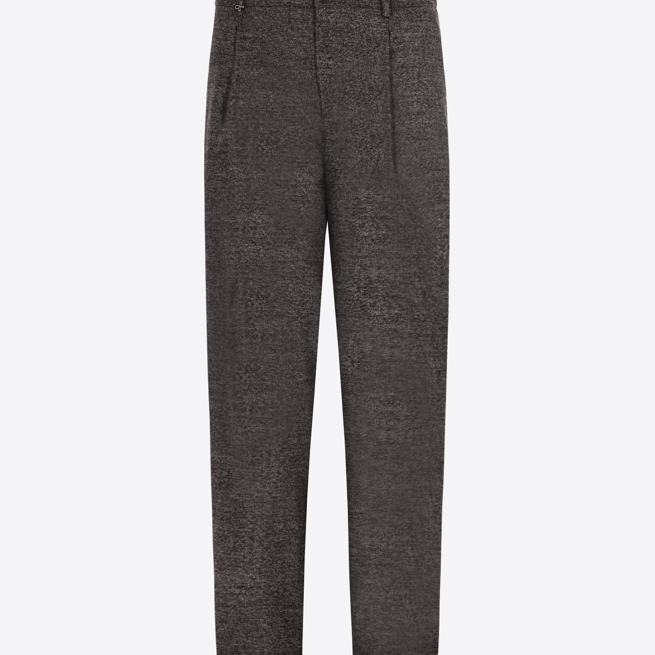 Distretto12 Ban Cellini Charcoal Melange Technical Jersey Trousers - Product Still Life