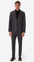 Allori Charcoal Milano-Jersey Houndstooth Jacket - Model Full Body Shot