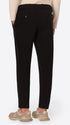 Relax Burri Black Milano-Jersey Trousers - Model Back View