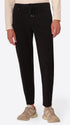 Relax Burri Black Milano-Jersey Trousers - Model Front View