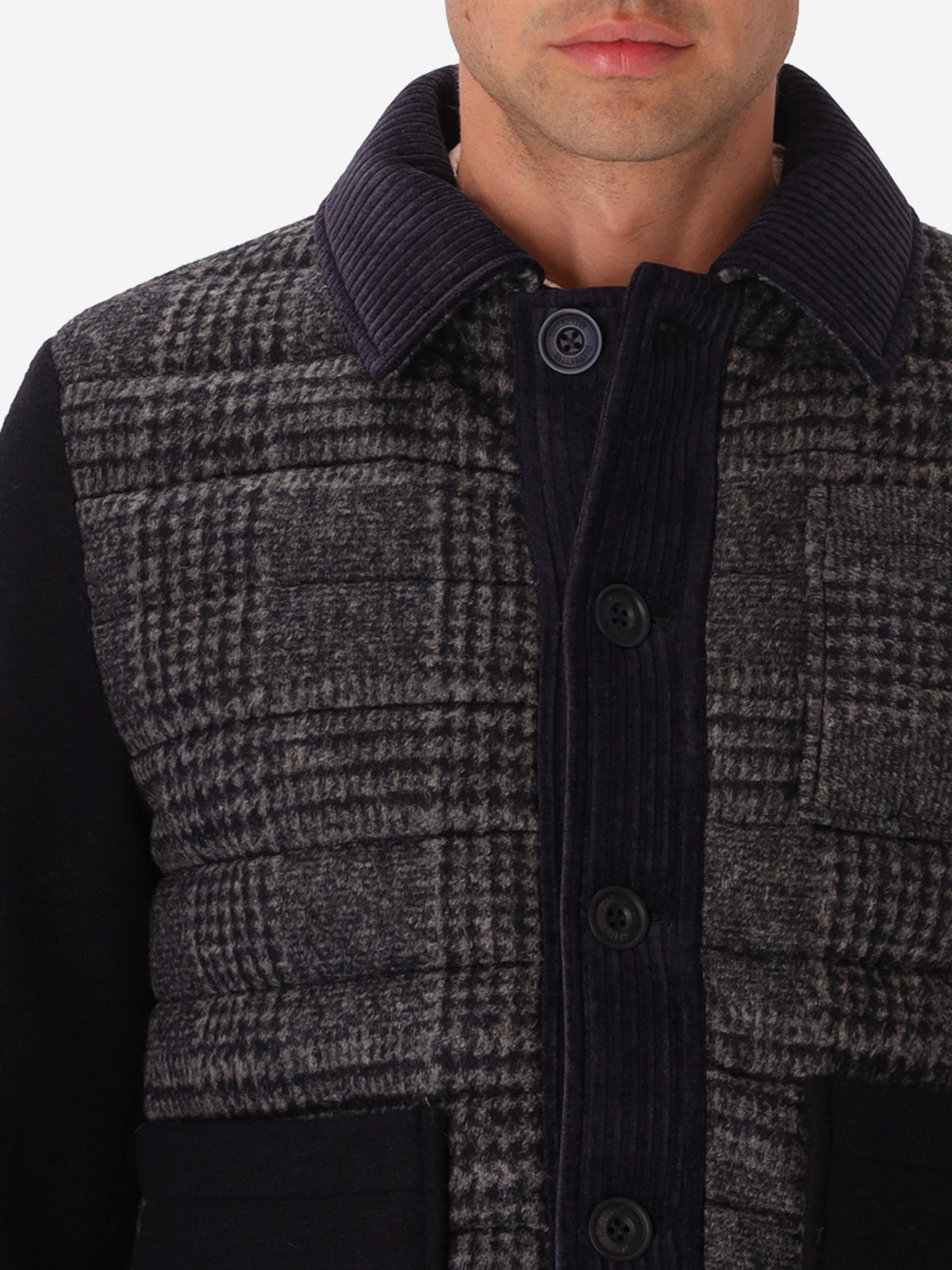 Aviator-Jacke im Materialmix Urban Gent