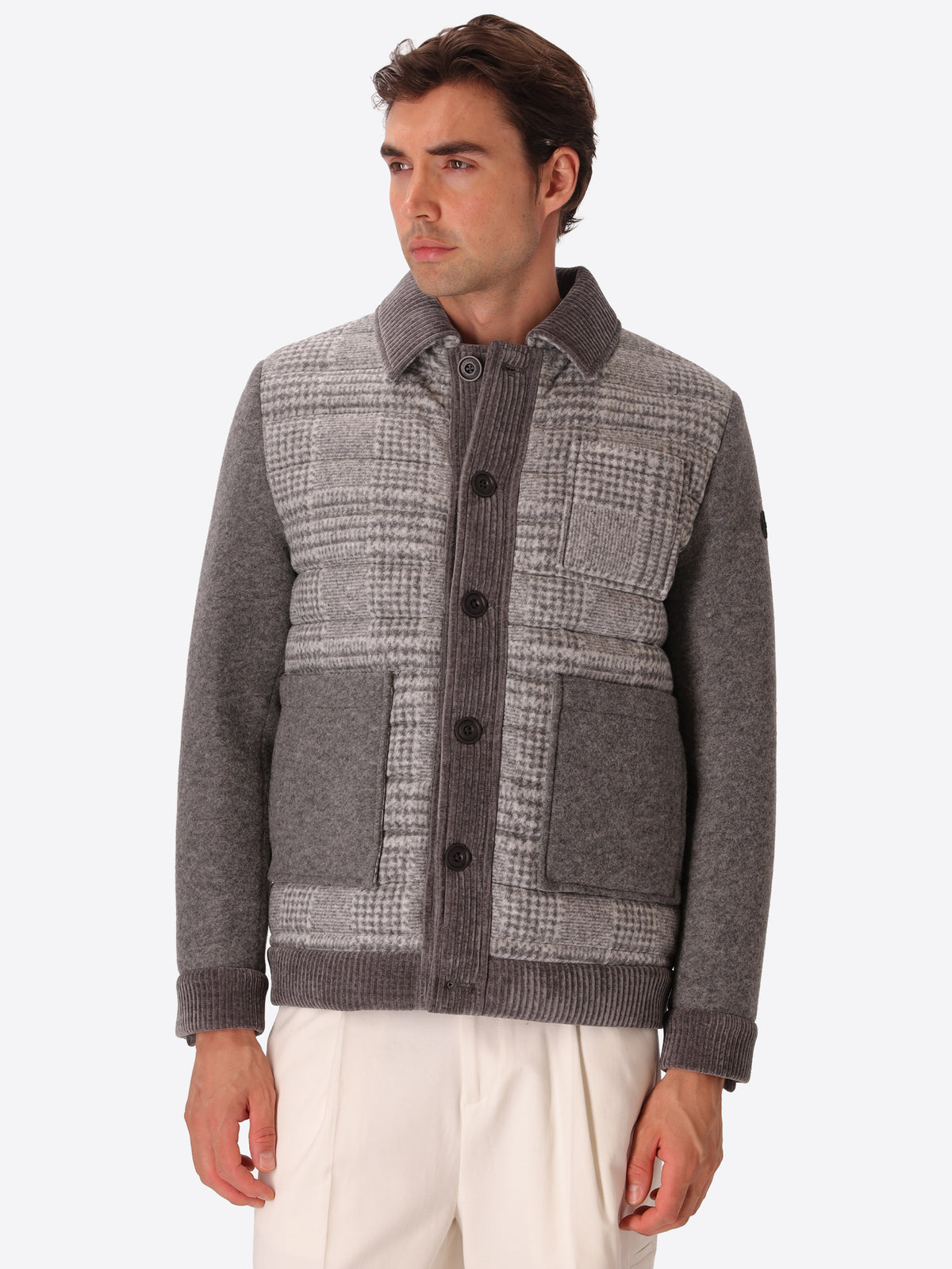 Aviator-Jacke im Materialmix Urban Gent