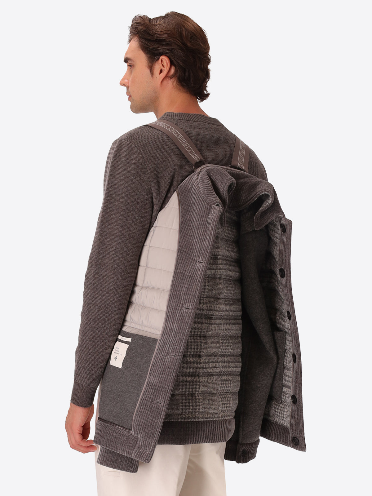 Aviator-Jacke im Materialmix Urban Gent