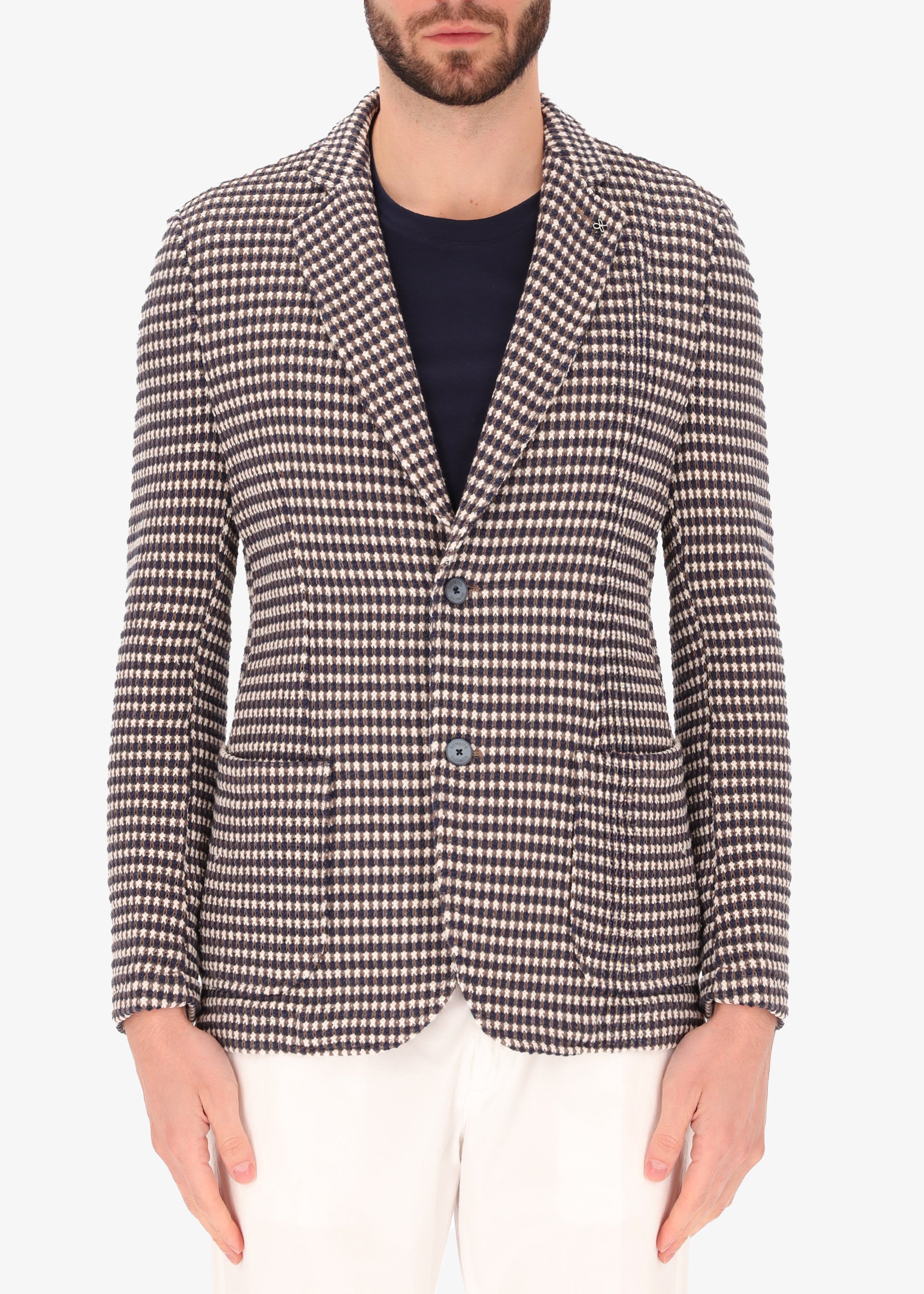 Giacca Reg in Maglia di Cotone Multicolor