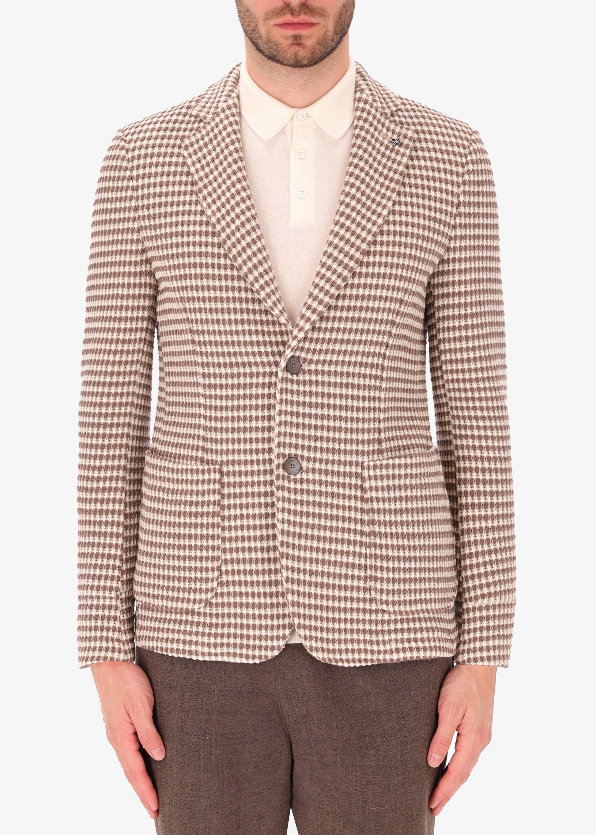Giacca Reg in Maglia di Cotone Multicolor