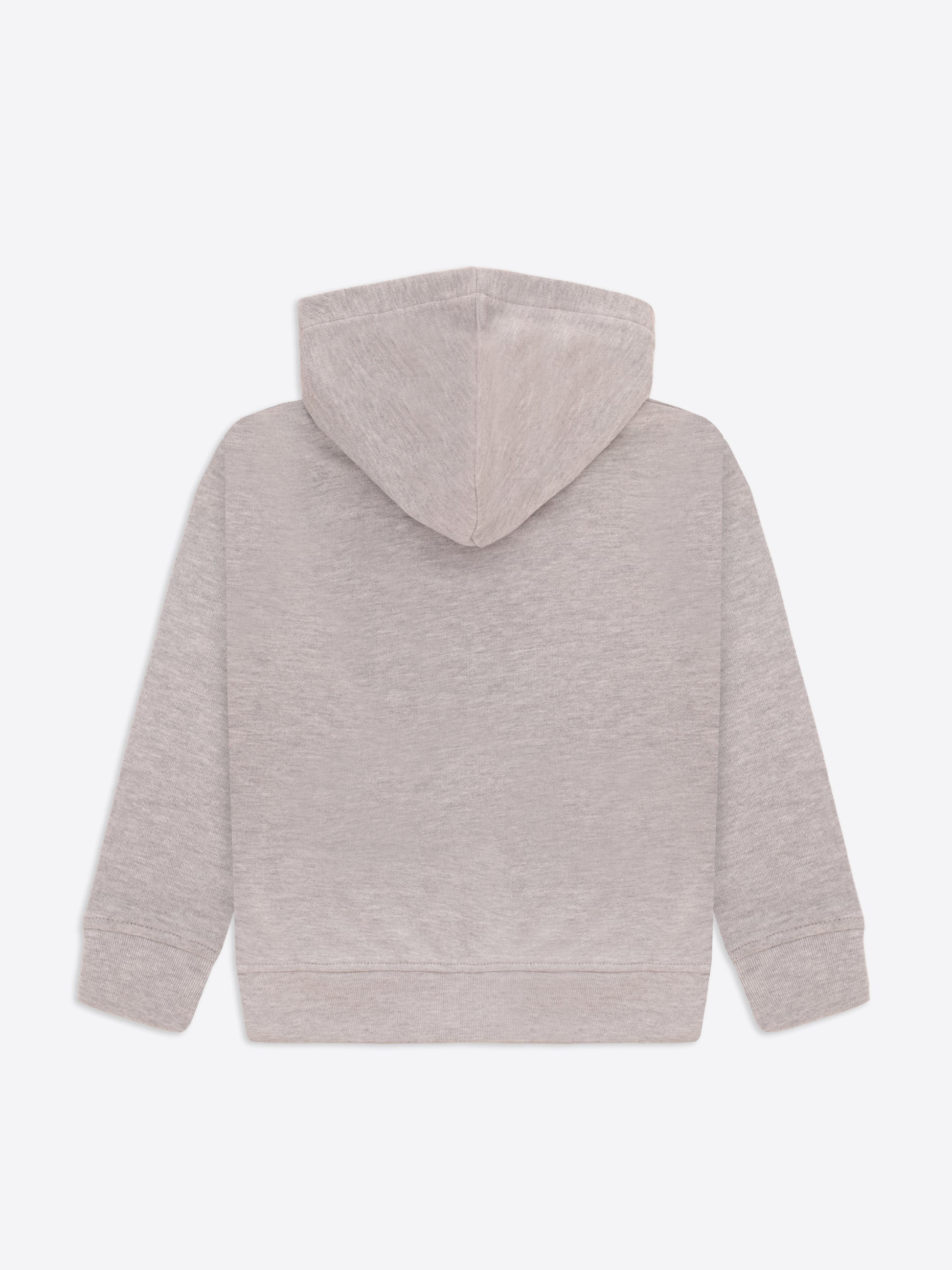 Kapuzen-Sweatshirt mit Reißverschluss aus einfarbigem Baumwoll-Sweatstoff mit Frontreißverschluss