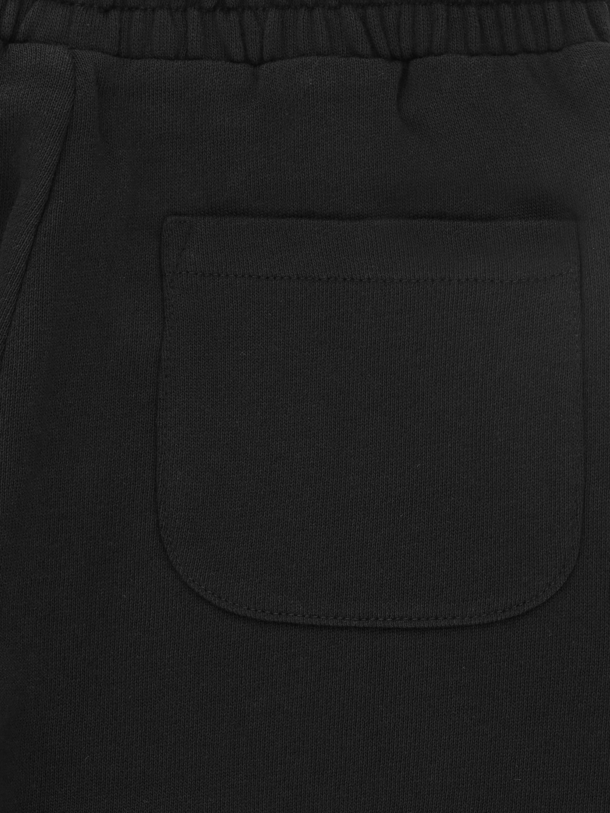 Hose Regular Fit aus einfarbigem Baumwollstoff mit klarem minimalistischem Design