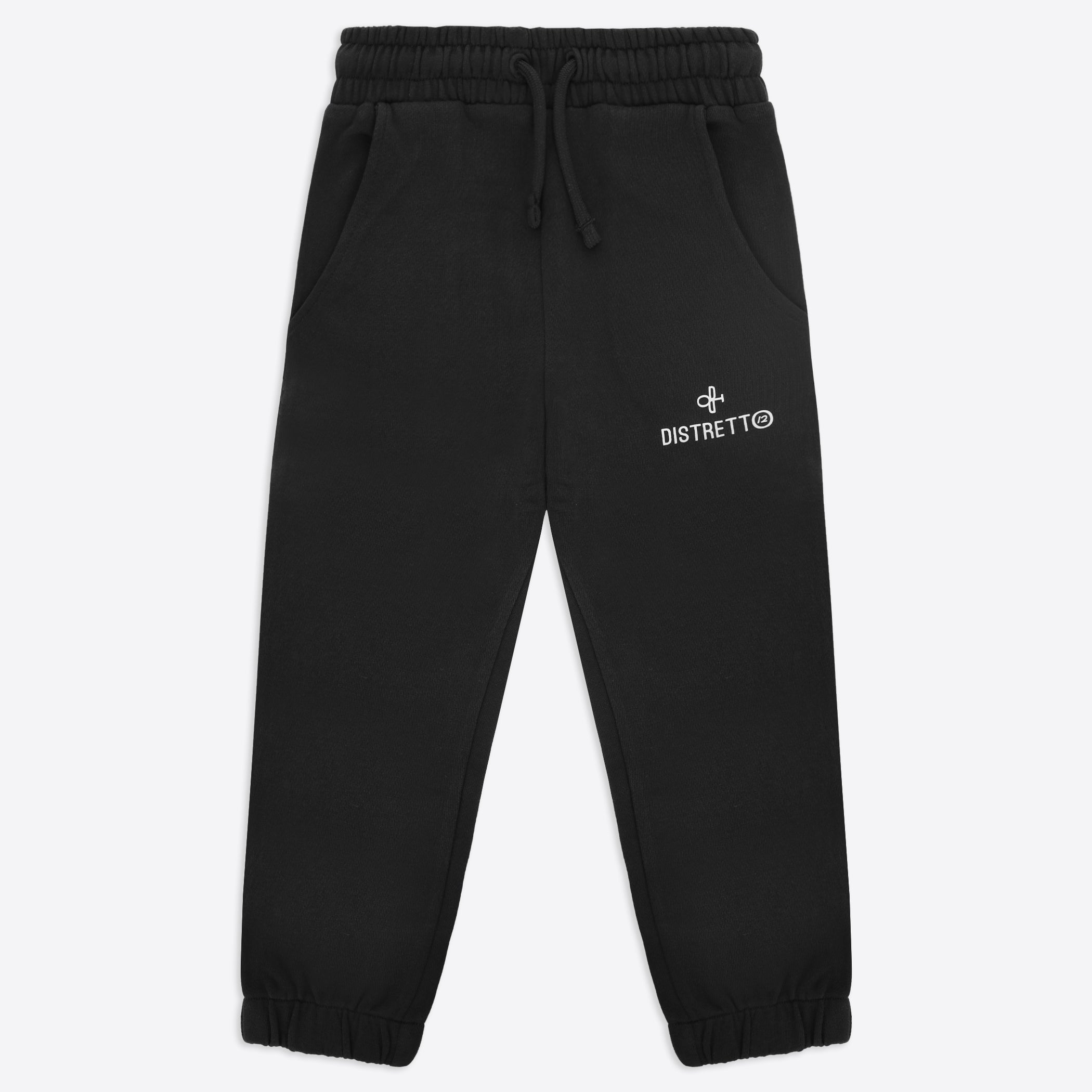 Hose Regular Fit aus einfarbigem Baumwollstoff mit klarem minimalistischem Design