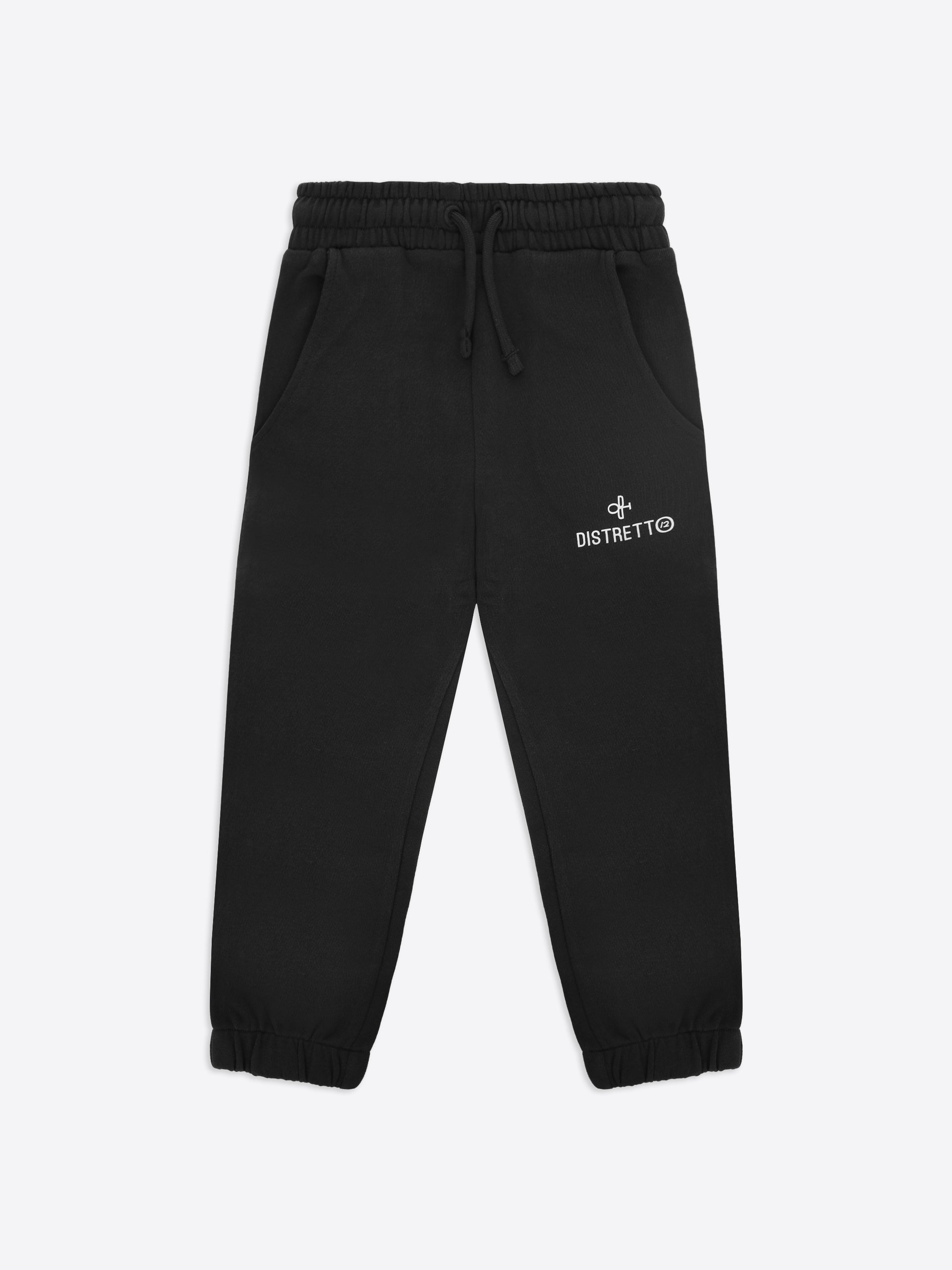 Hose Regular Fit aus einfarbigem Baumwollstoff mit klarem minimalistischem Design