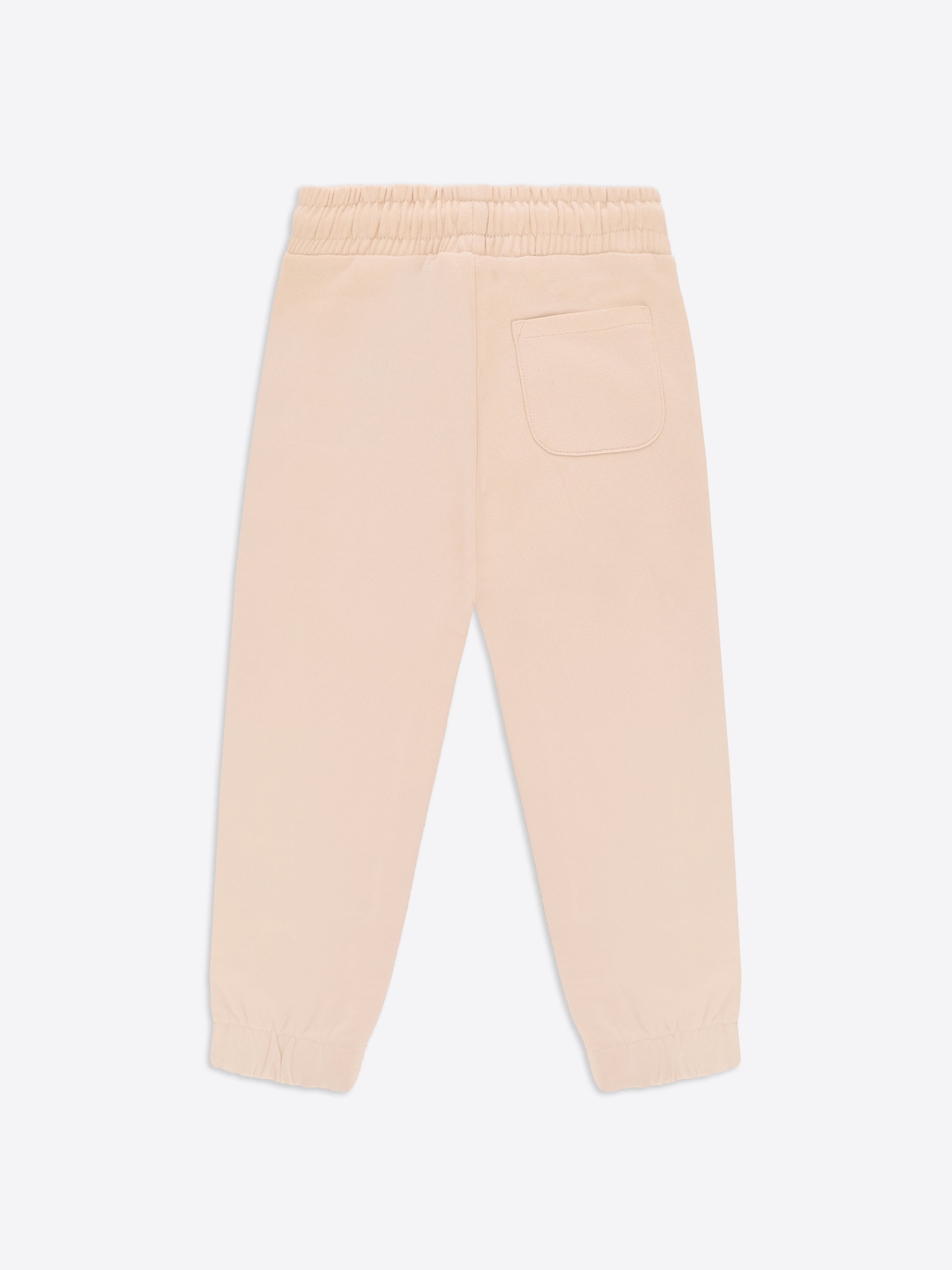 Hose Regular Fit aus einfarbigem Baumwollstoff mit klarem minimalistischem Design