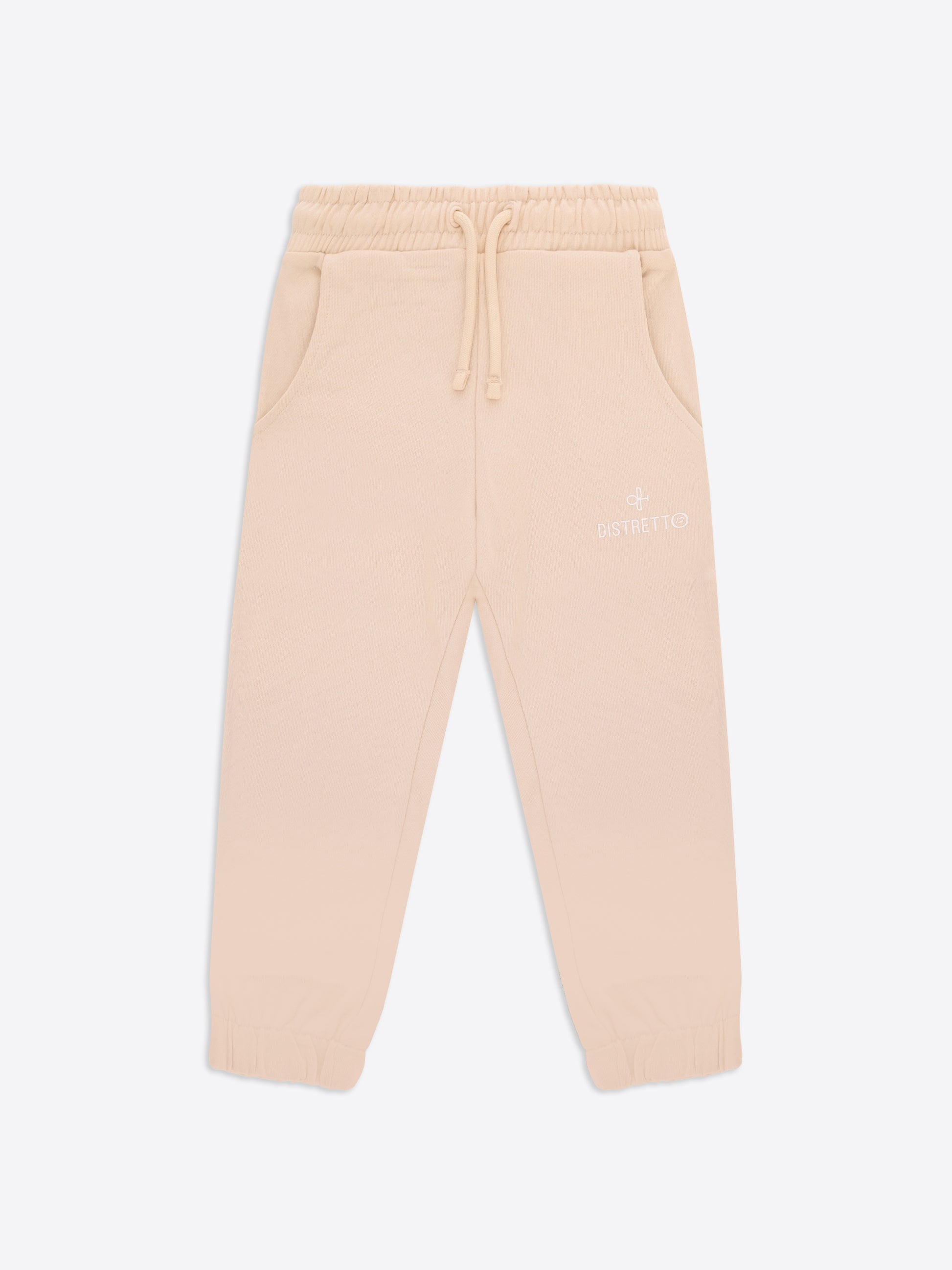Hose Regular Fit aus einfarbigem Baumwollstoff mit klarem minimalistischem Design
