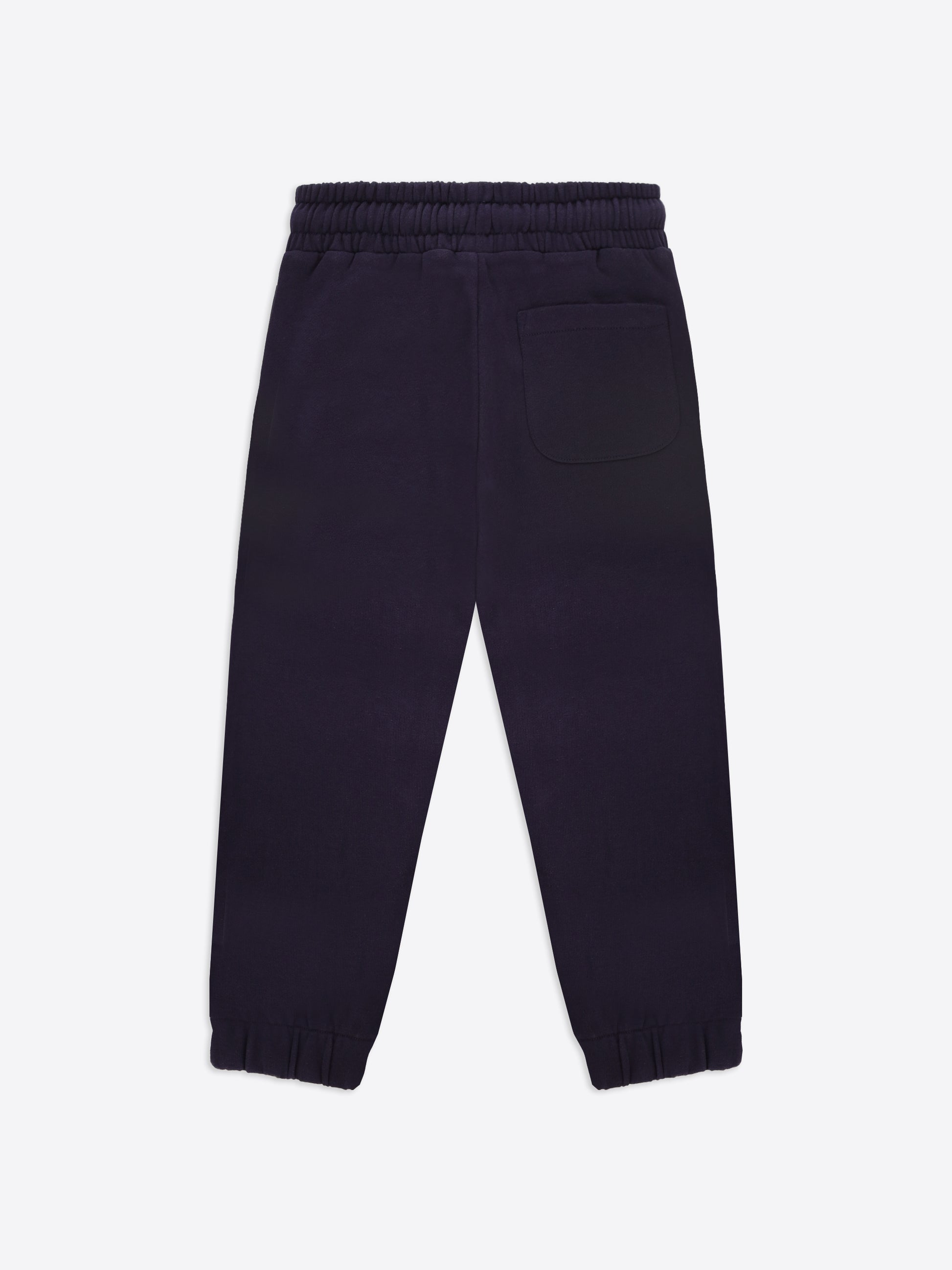 Hose Regular Fit aus einfarbigem Baumwollstoff mit klarem minimalistischem Design