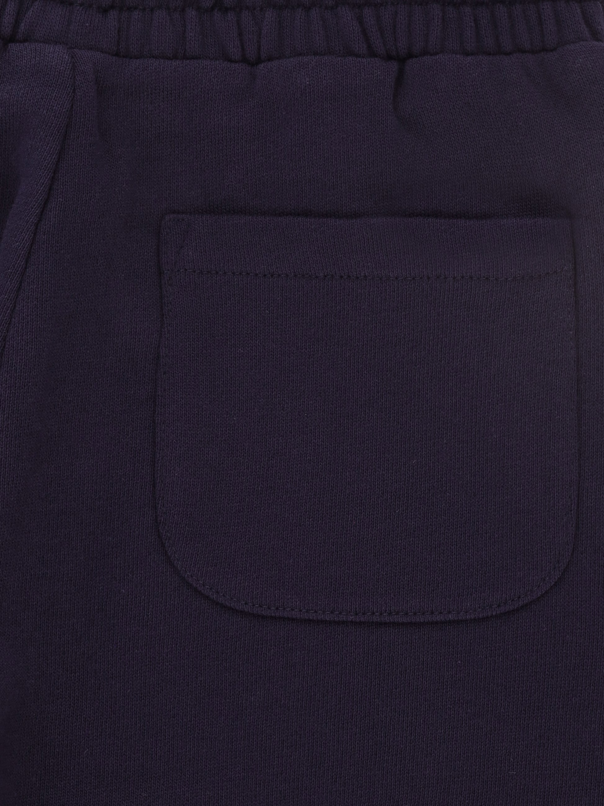 Hose Regular Fit aus einfarbigem Baumwollstoff mit klarem minimalistischem Design