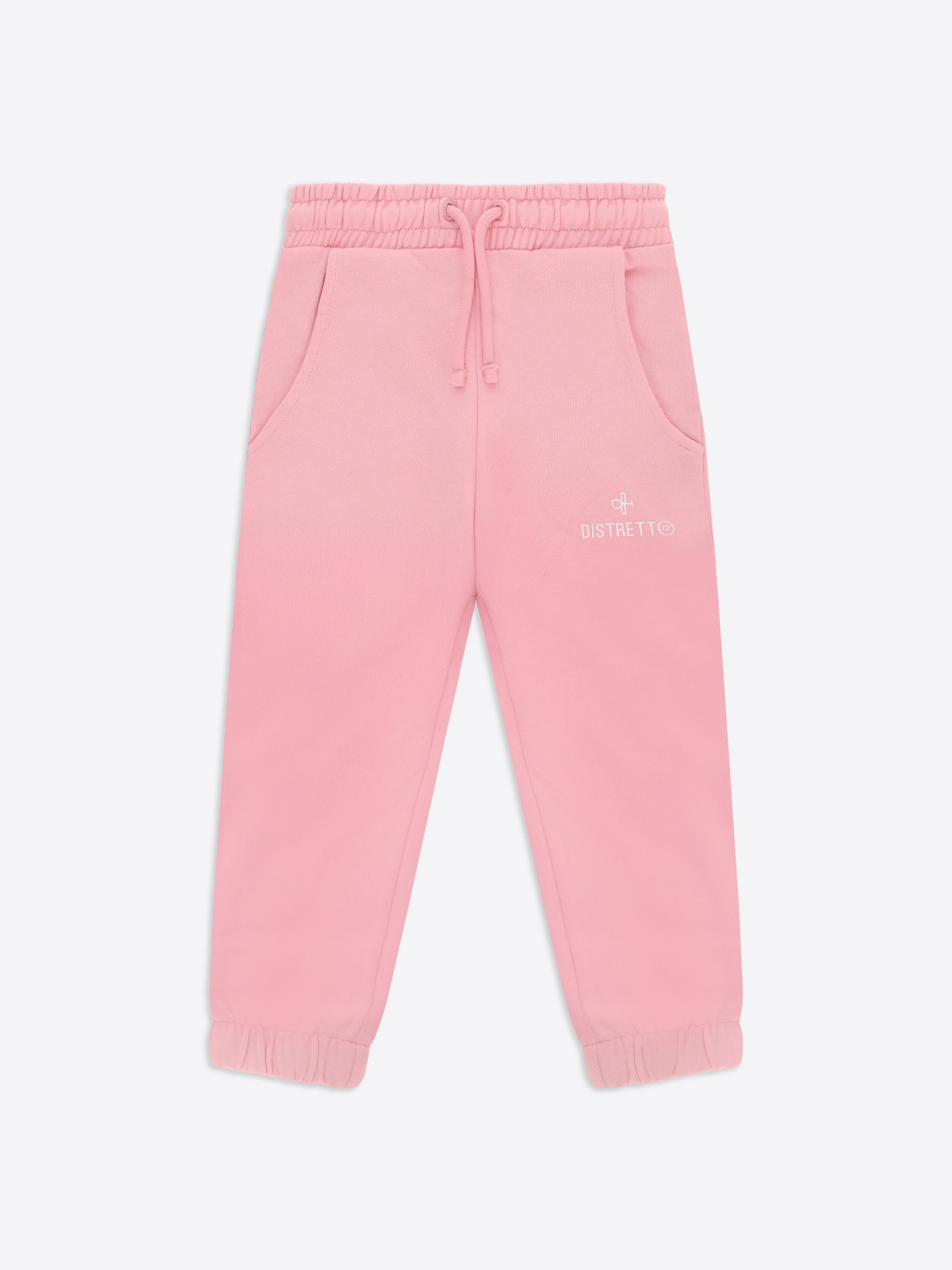 Hose Regular Fit aus einfarbigem Baumwollstoff mit klarem minimalistischem Design