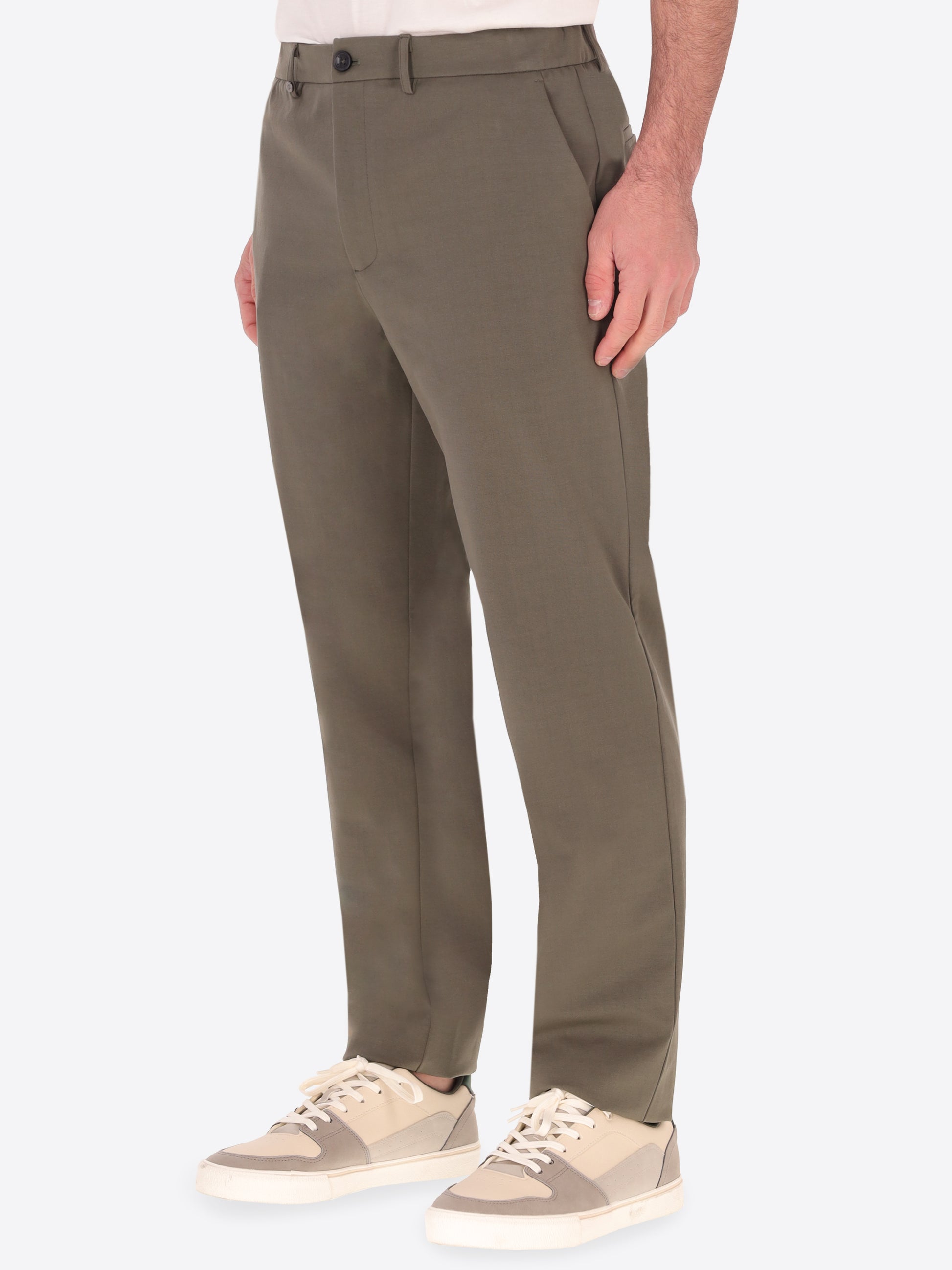 York Hose aus Technischem Punto-Milano-Gewebe