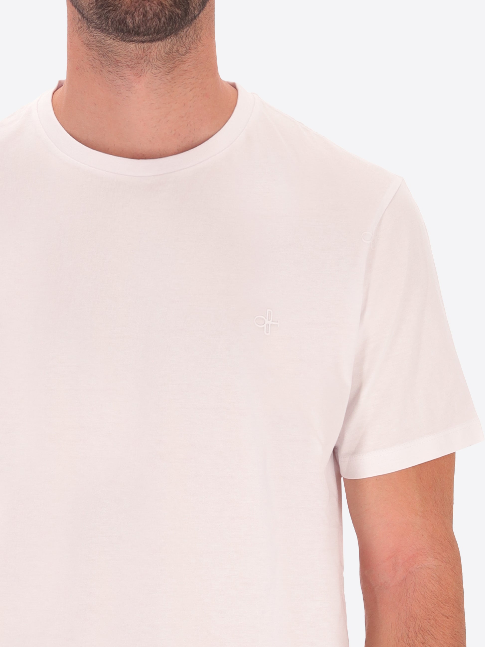 Londra Baumwoll-T-Shirt mit Rundhalsausschnitt und Logo