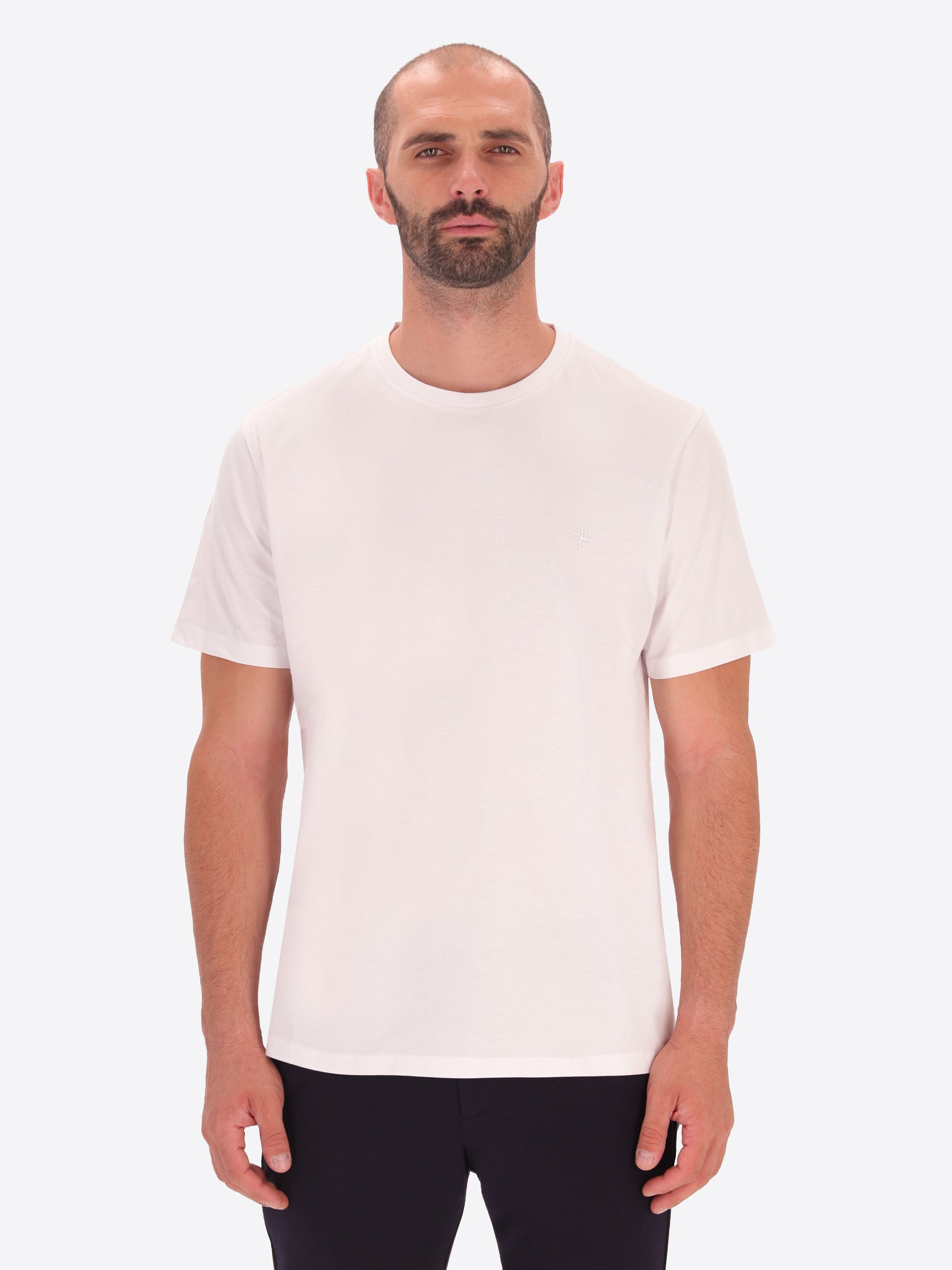 Cotton Crew-Neck Logo T-Shirt Londra