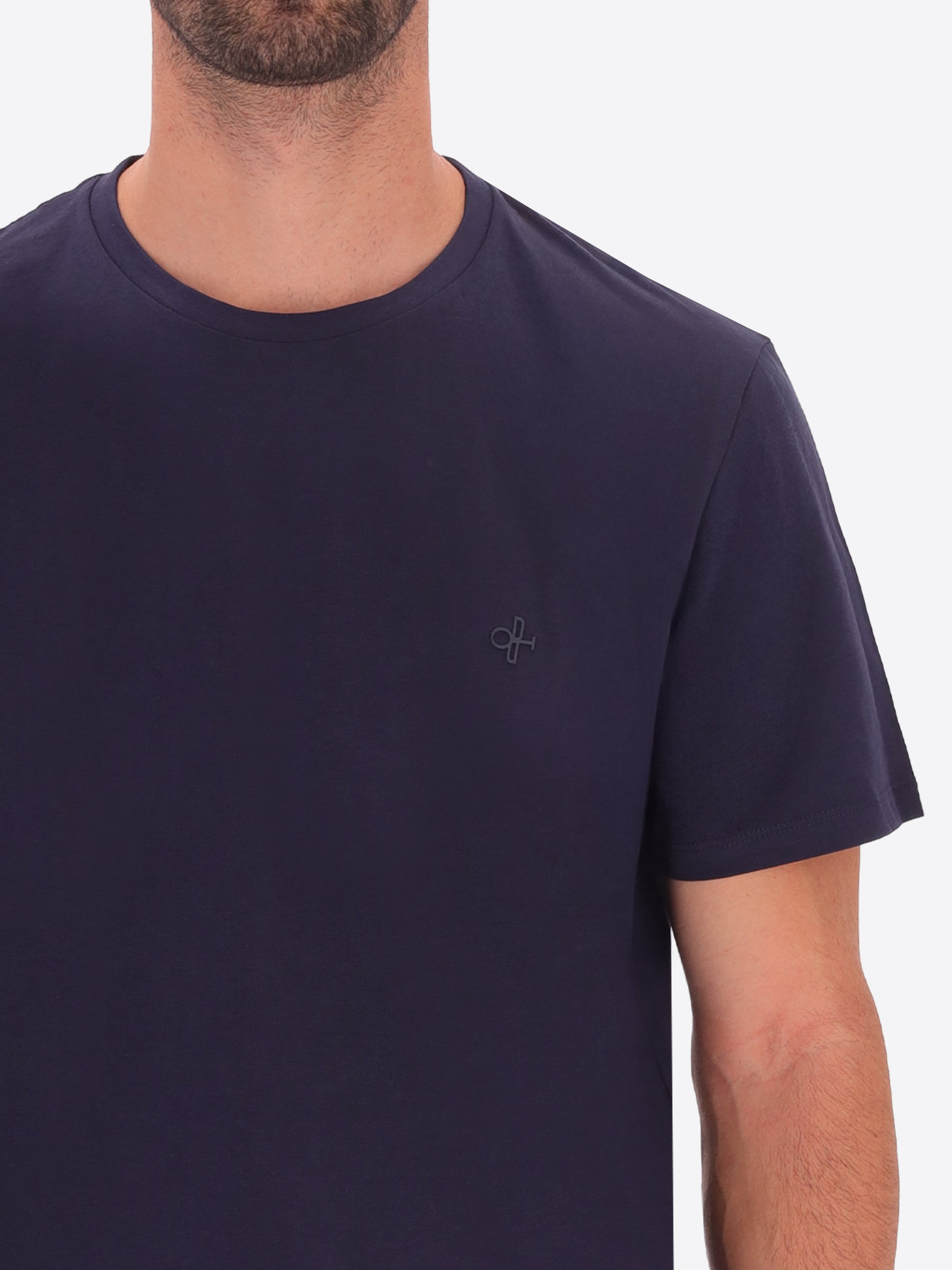 Londra Baumwoll-T-Shirt mit Rundhalsausschnitt und Logo