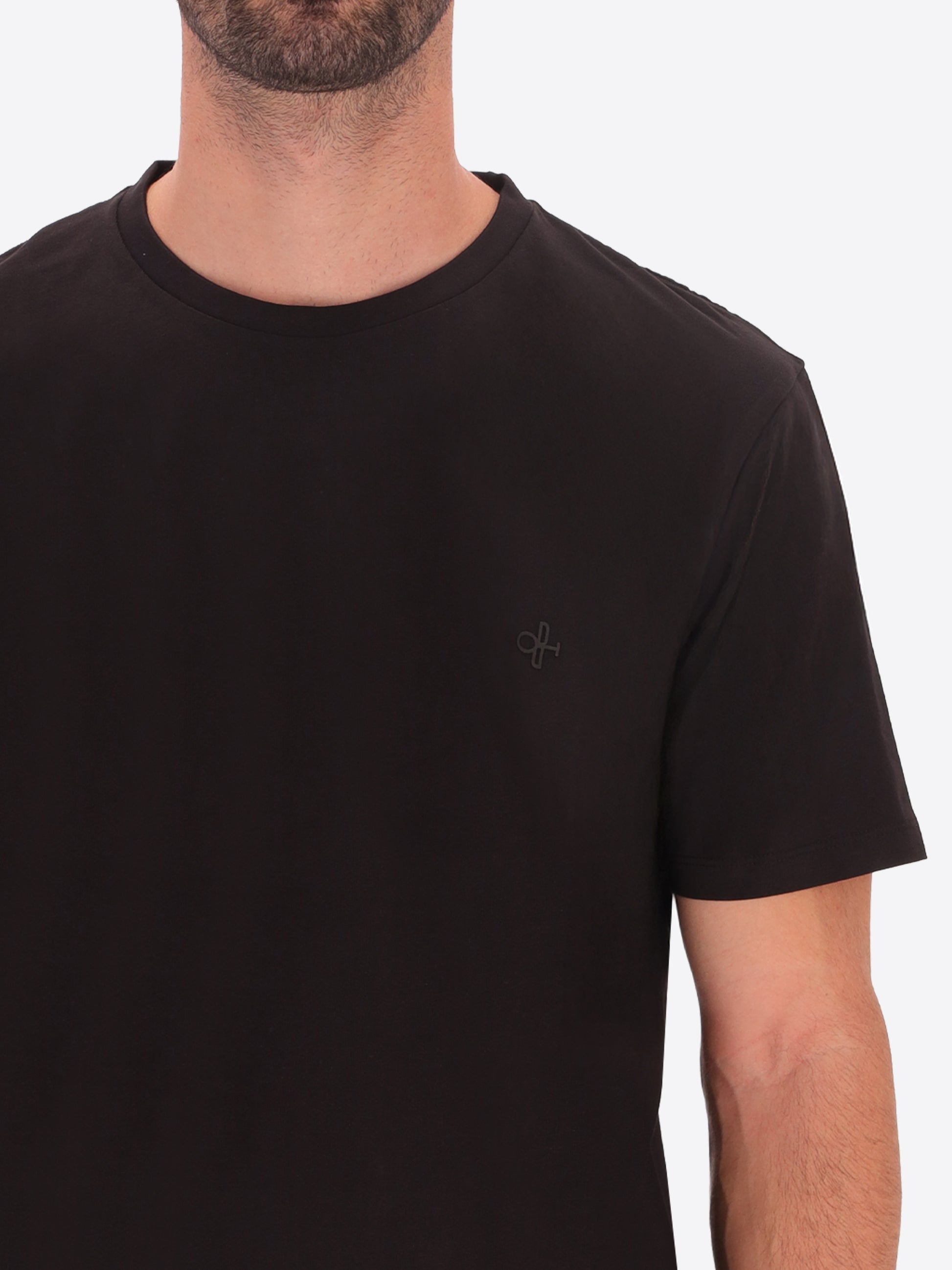 Londra Baumwoll-T-Shirt mit Rundhalsausschnitt und Logo