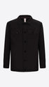 Distretto12 Klimt Black Padded Technical Nylon Shirt Jacket - Product Still Life