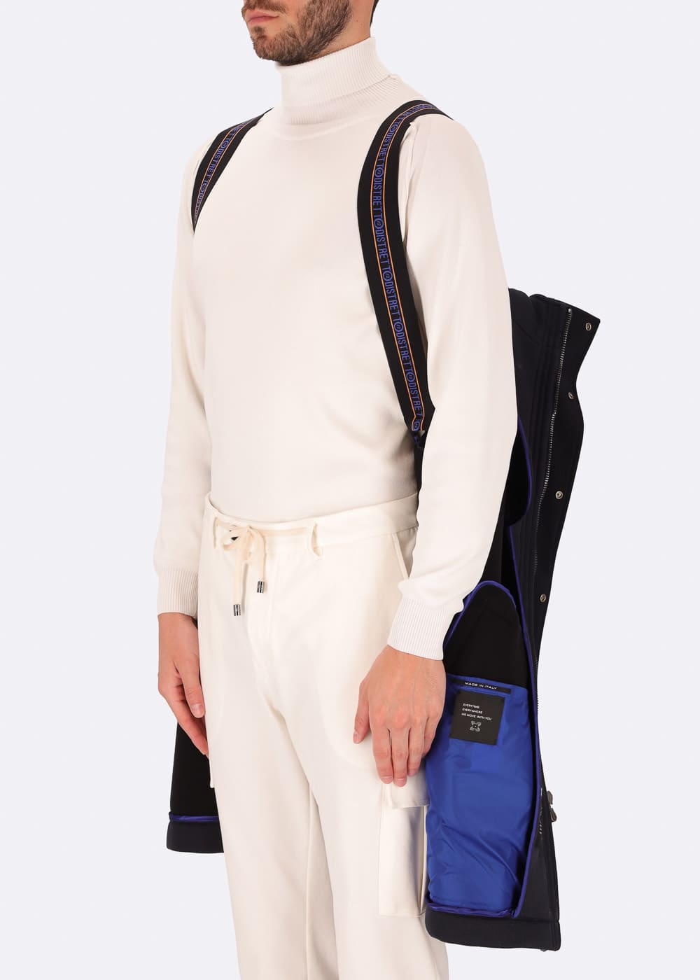 Parka man PARKA CRUISE blue braces distretto12