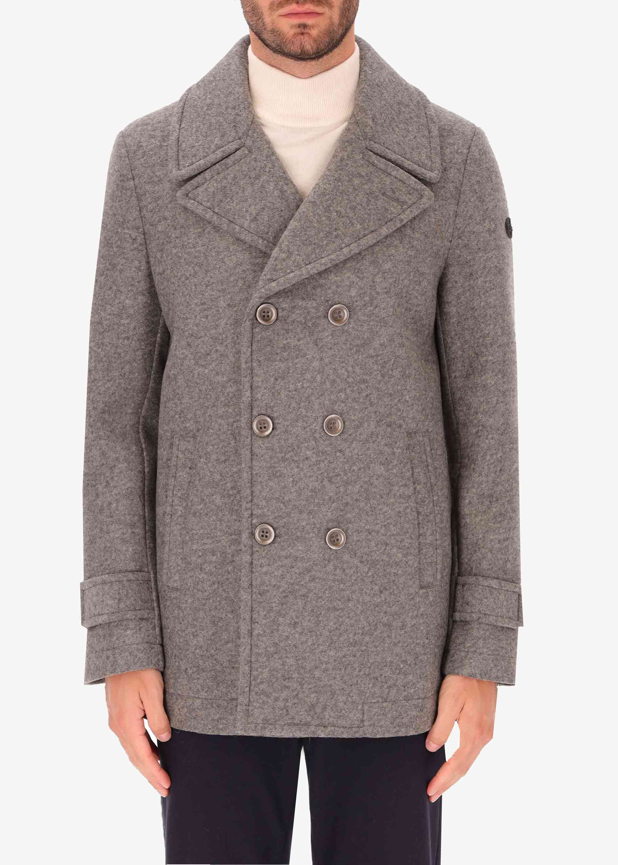 Peacoat Carlos in Stretch Woolen Cloth