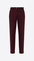 Distretto12 Belmont Wine Poly-Viscose Cigarette Trousers - Woman - Product Still Life