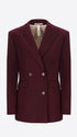 Distretto12 Belmont Wine Poly-Viscose Double-Breasted Jacket - Woman - Product Still Life