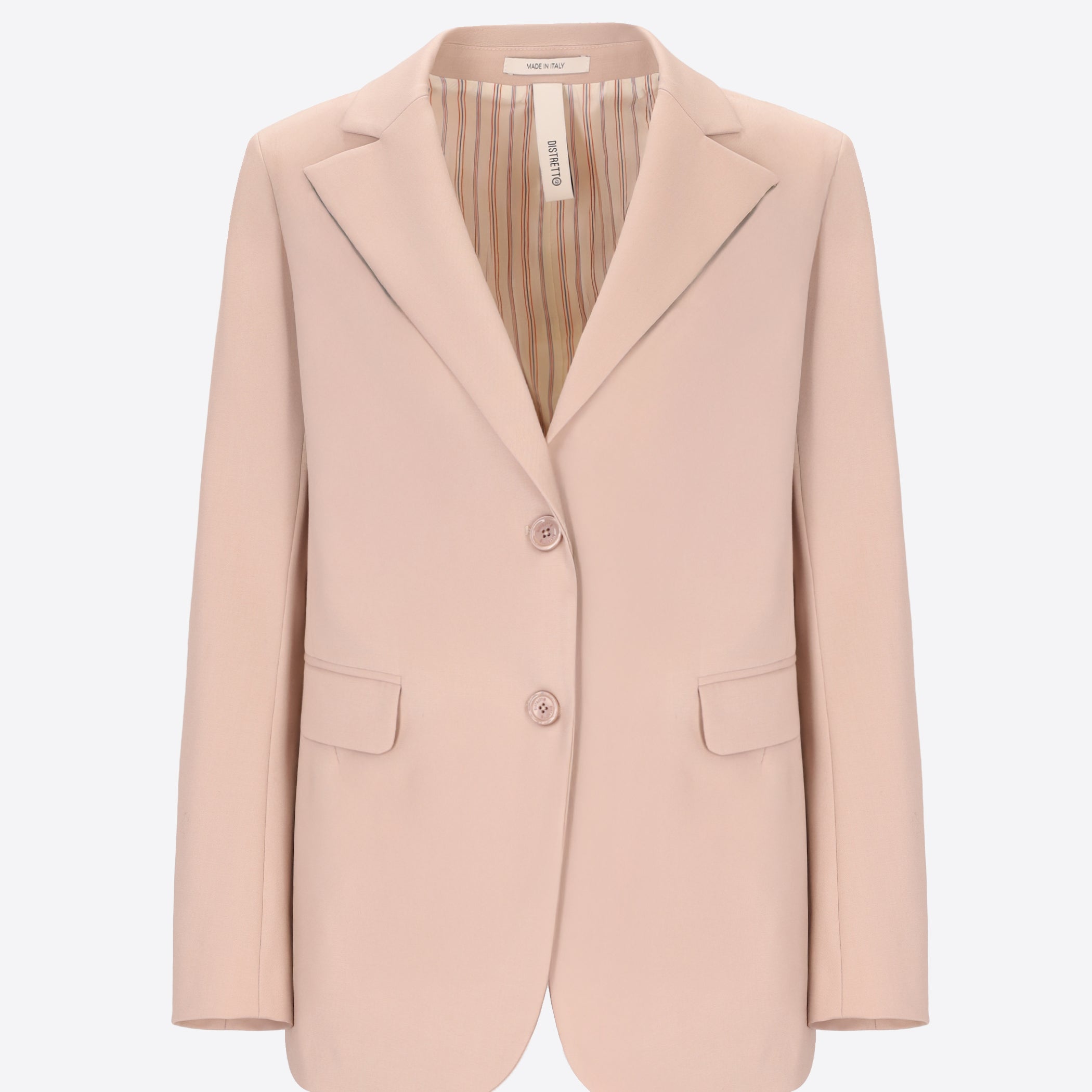 Distretto12 Belmont Sand Poly-Viscose Oversized Jacket - Woman - Product Still Life