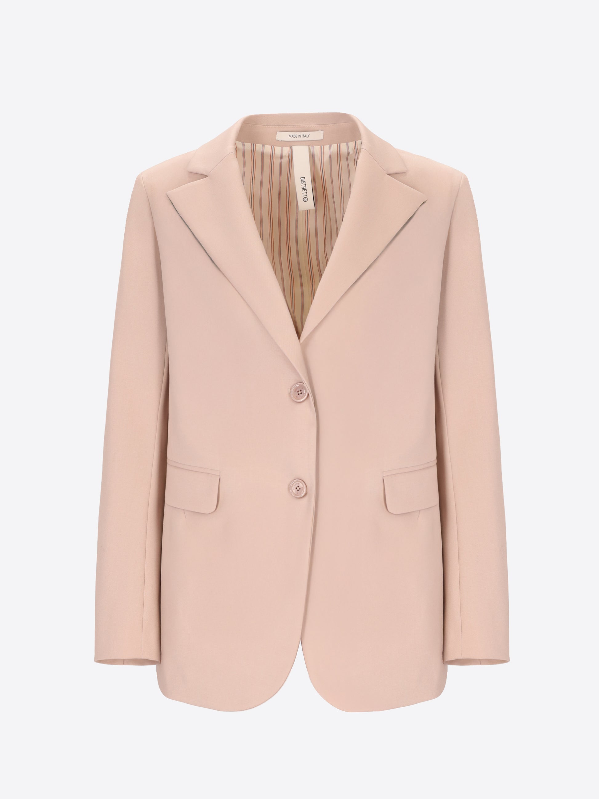 Distretto12 Belmont Sand Poly-Viscose Oversized Jacket - Woman - Product Still Life