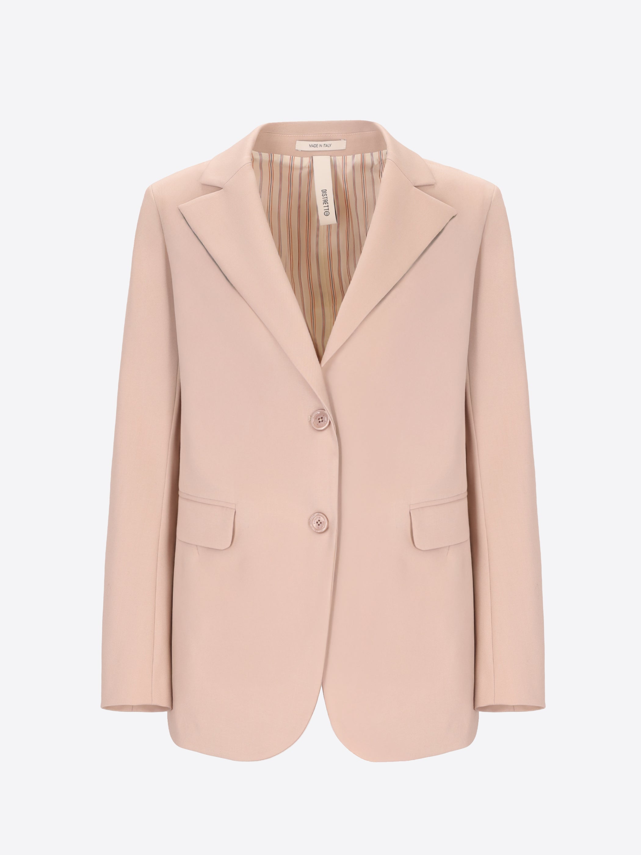 Distretto12 Belmont Sand Poly-Viscose Oversized Jacket - Woman - Product Still Life