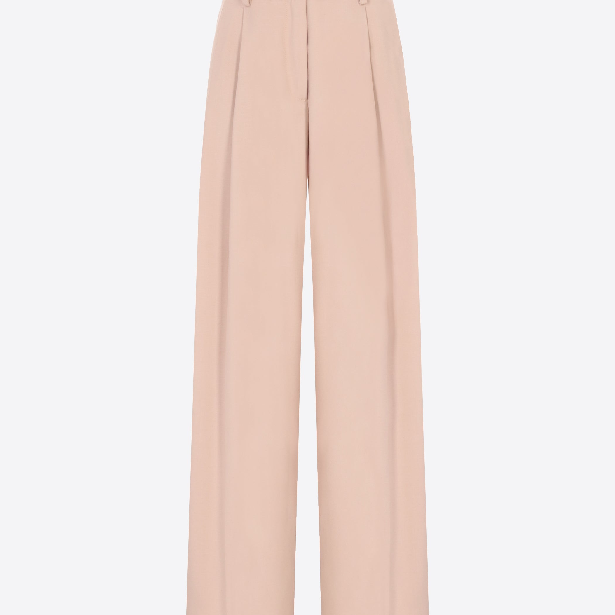Distretto12 Belmont Sand Poly-Viscose Oversized Pleated Trousers - Woman - Product Still Life