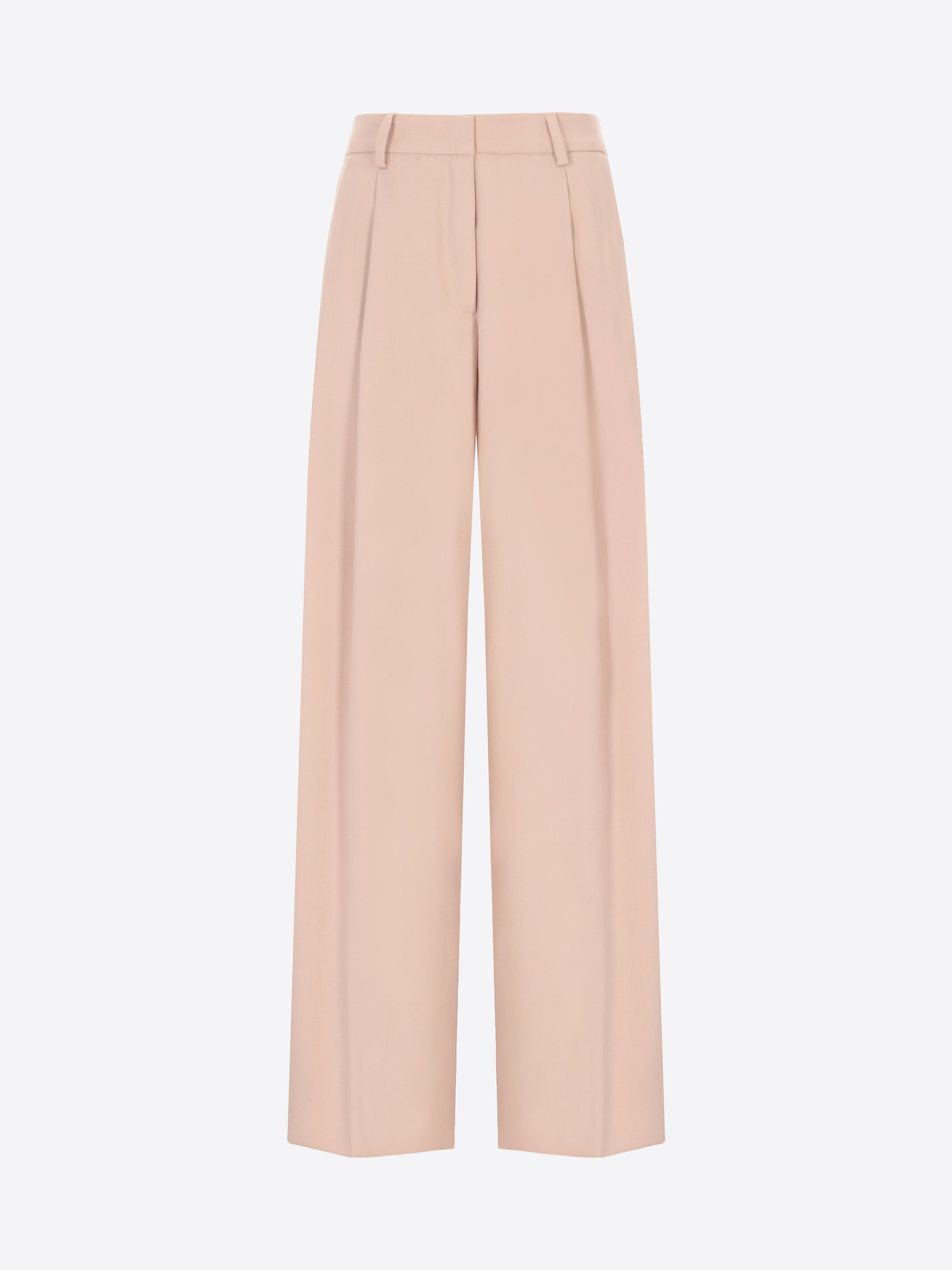 Distretto12 Belmont Sand Poly-Viscose Oversized Pleated Trousers - Woman - Product Still Life