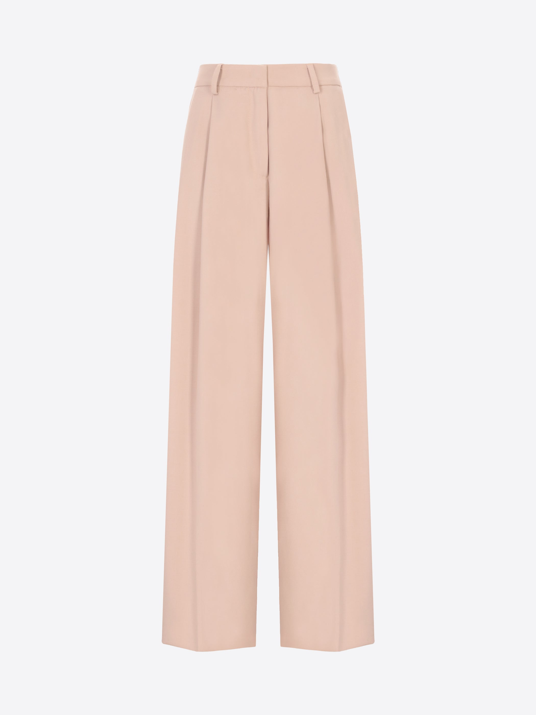 Distretto12 Belmont Sand Poly-Viscose Oversized Pleated Trousers - Woman - Product Still Life
